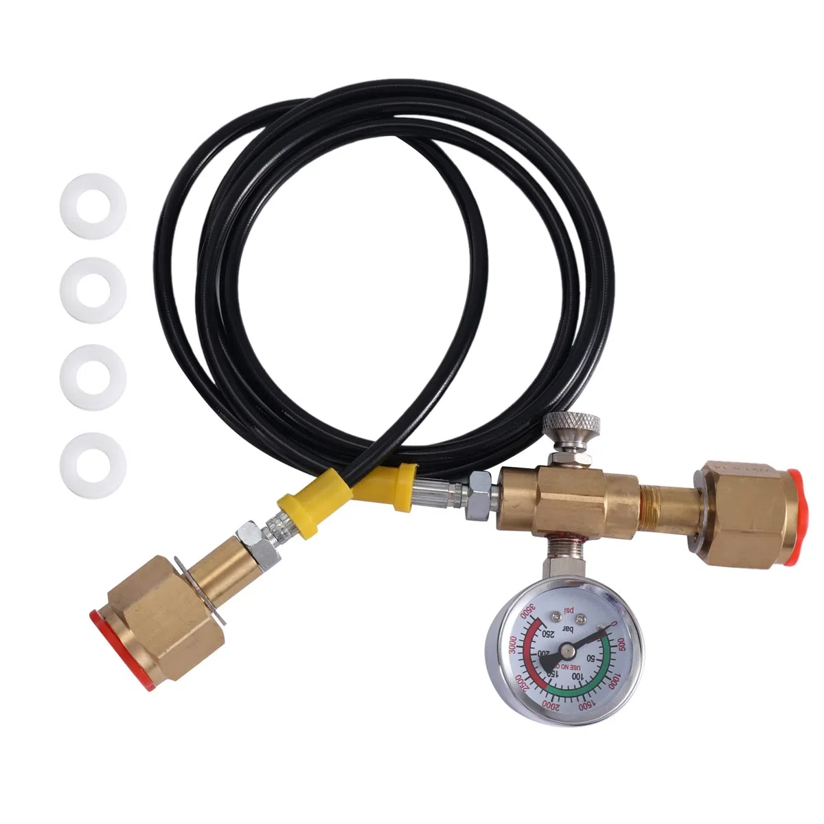 250Bar Gauge W21.8-14 - Estación de llenado de CO2 adaptador de carga para pequeños tanques de soldadura