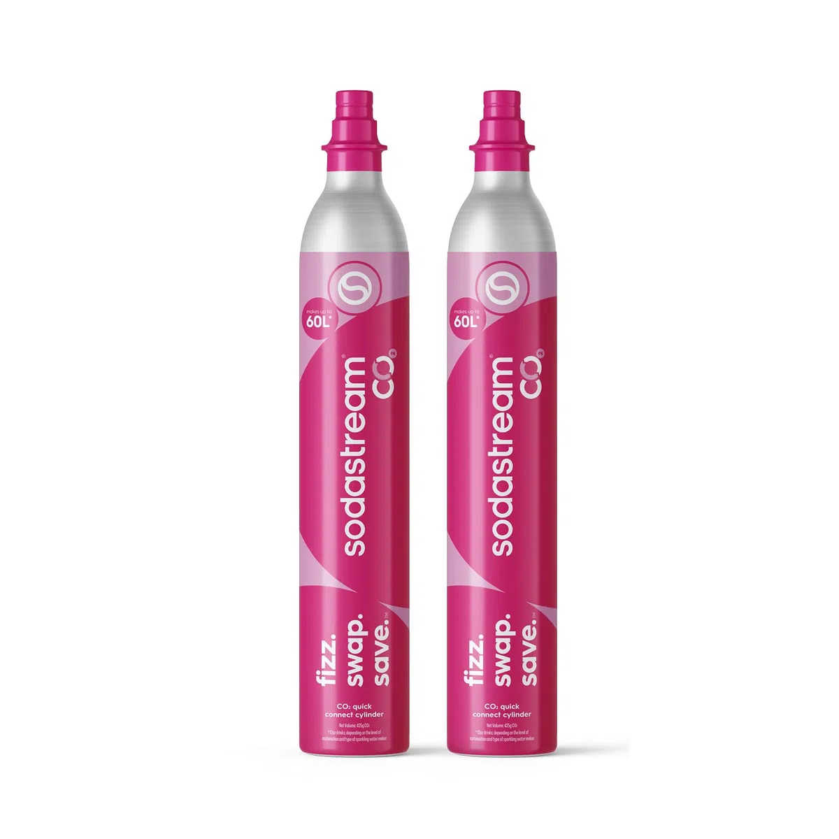 2 cilindros de CO₂ Quick Connect
