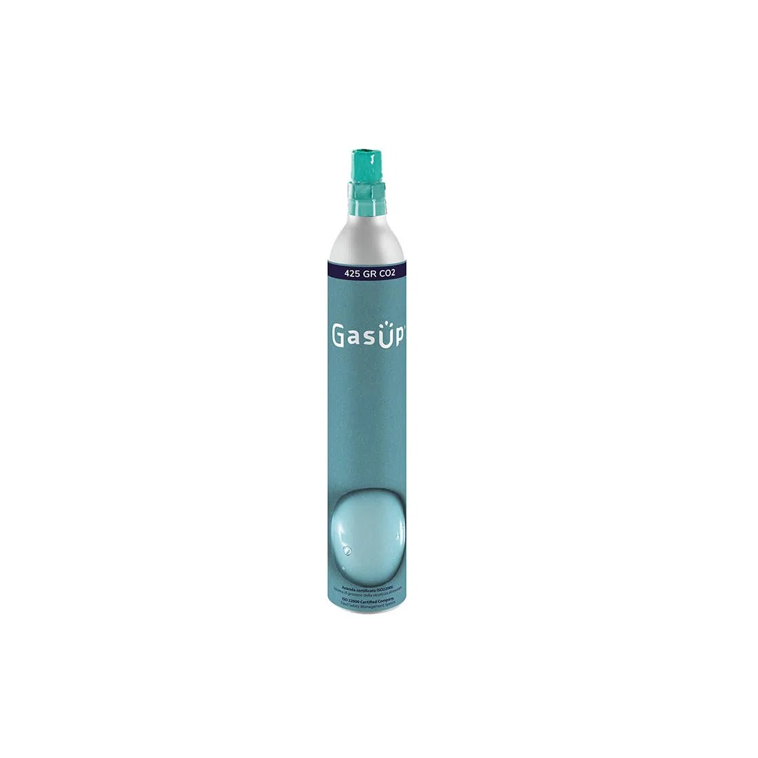 Cilindro CO2, 60 lt. GasUp. Recargable en la plataforma SCYSE. (Compatible con gasificadoras GasUp, Philips, Sodastream,Aarke (el empaque puede diferir)