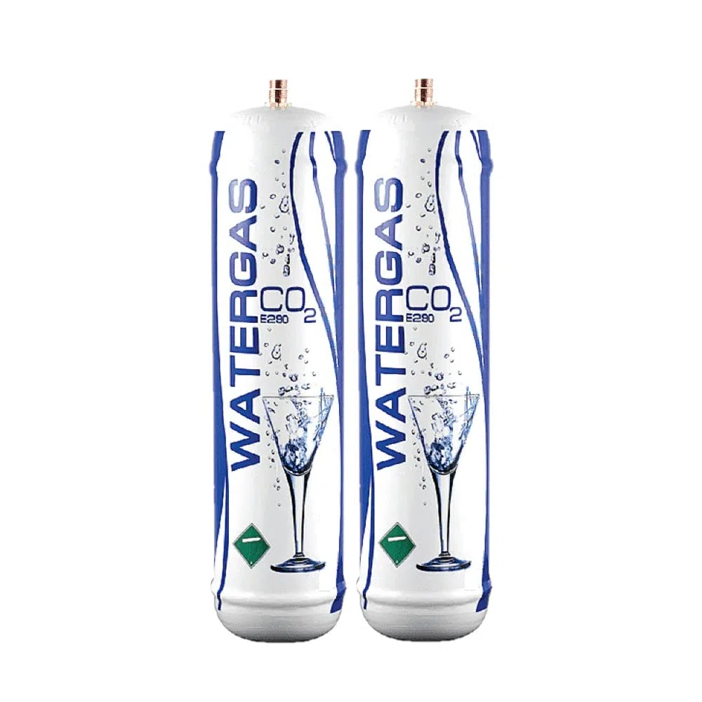 Bombona CO2 para gasificador, 600 g, desechable, casquillo M11 x 1 para dispensadores – Gasificadores de agua con gas, recipiente de acero n° 2 Bombonas